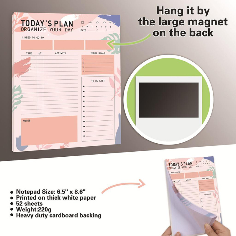 Magnetic Daily Planner Notepad - đánh giá và giá Meal Prep Book