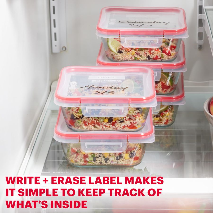 Freshlock 5Pack, 4 Cup Glass F - đánh giá và giá Meal Prep Glass