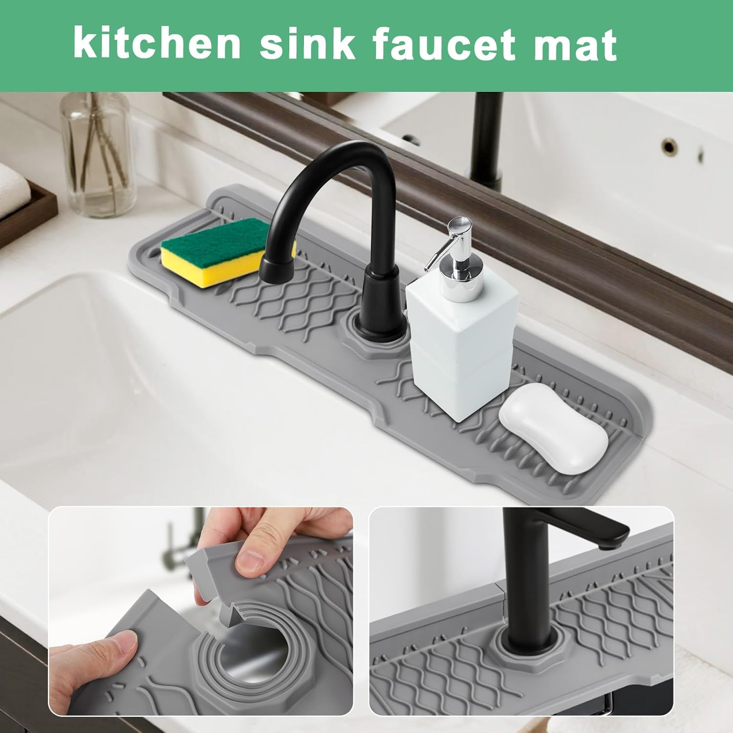 Non-slip silicone kitchen drai - đánh giá và giá Food Prep Mat