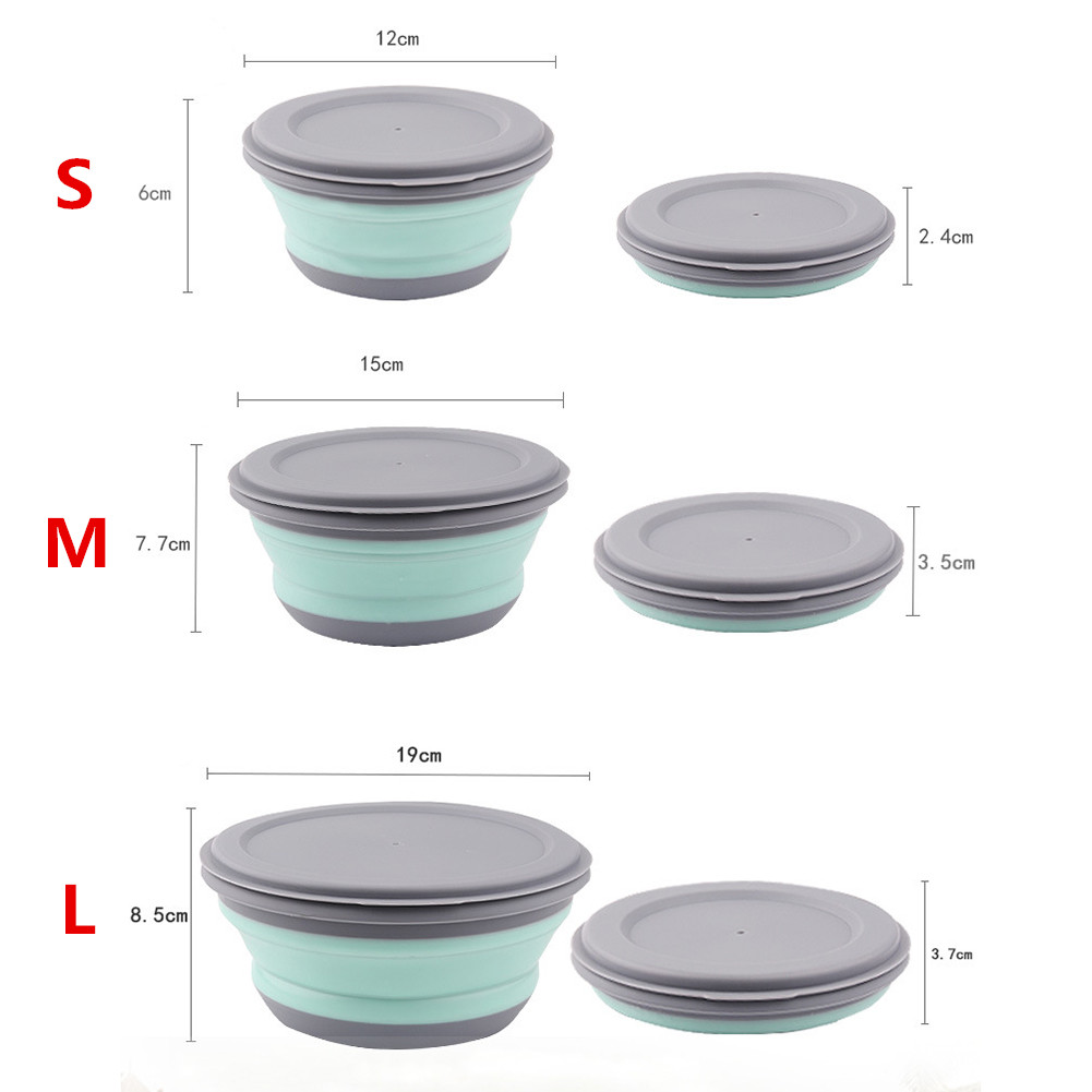 Portable Folding Lunch Box Bow - đánh giá và giá Salad Container Jar