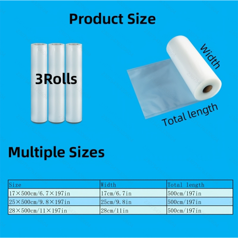 3-Pack Vacuum Seal Roll Bags:  - đánh giá và giá Meal Prep Fit